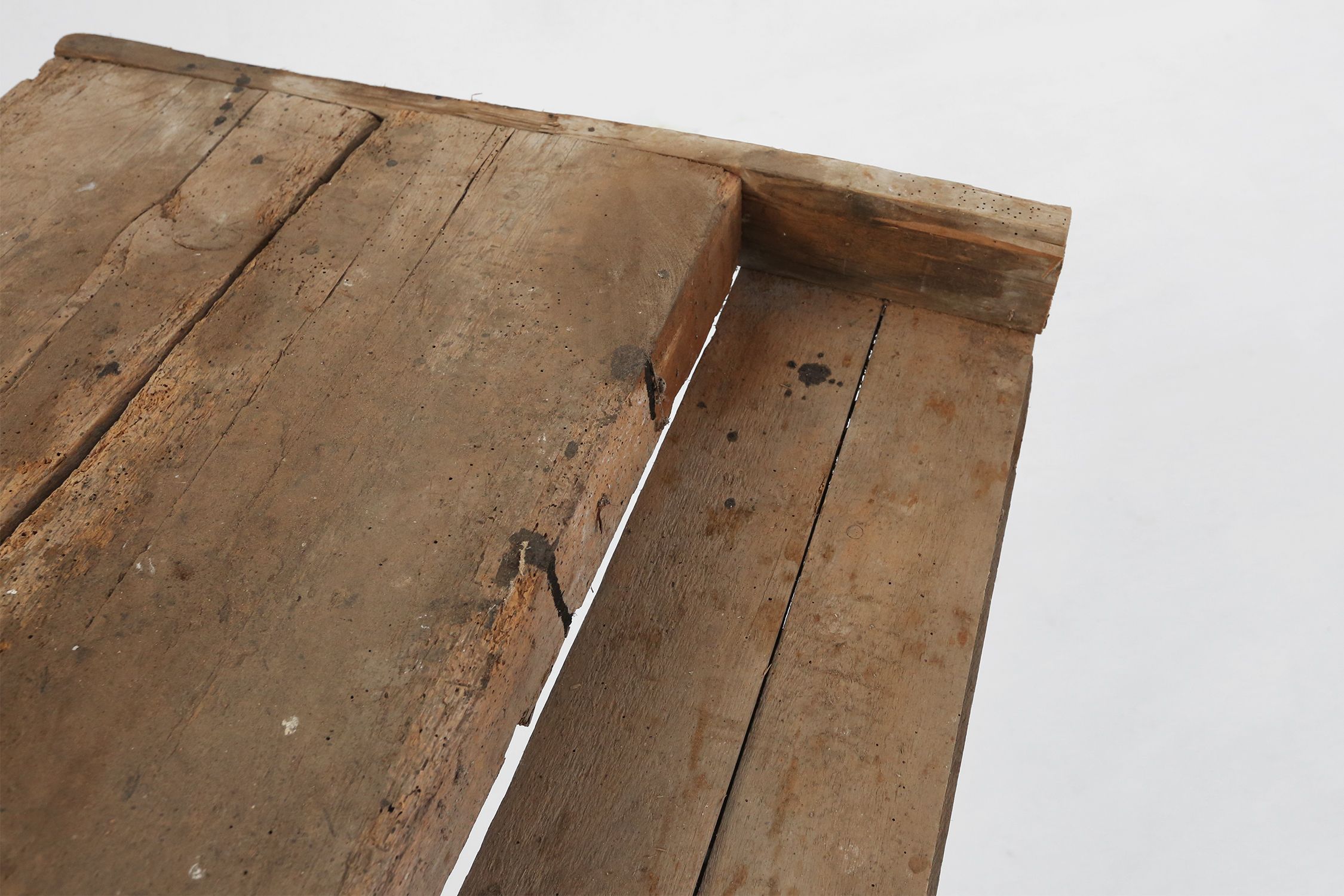 Industrial Oak Workbench with Exceptional Patina, Belgium ca. 1850thumbnail
